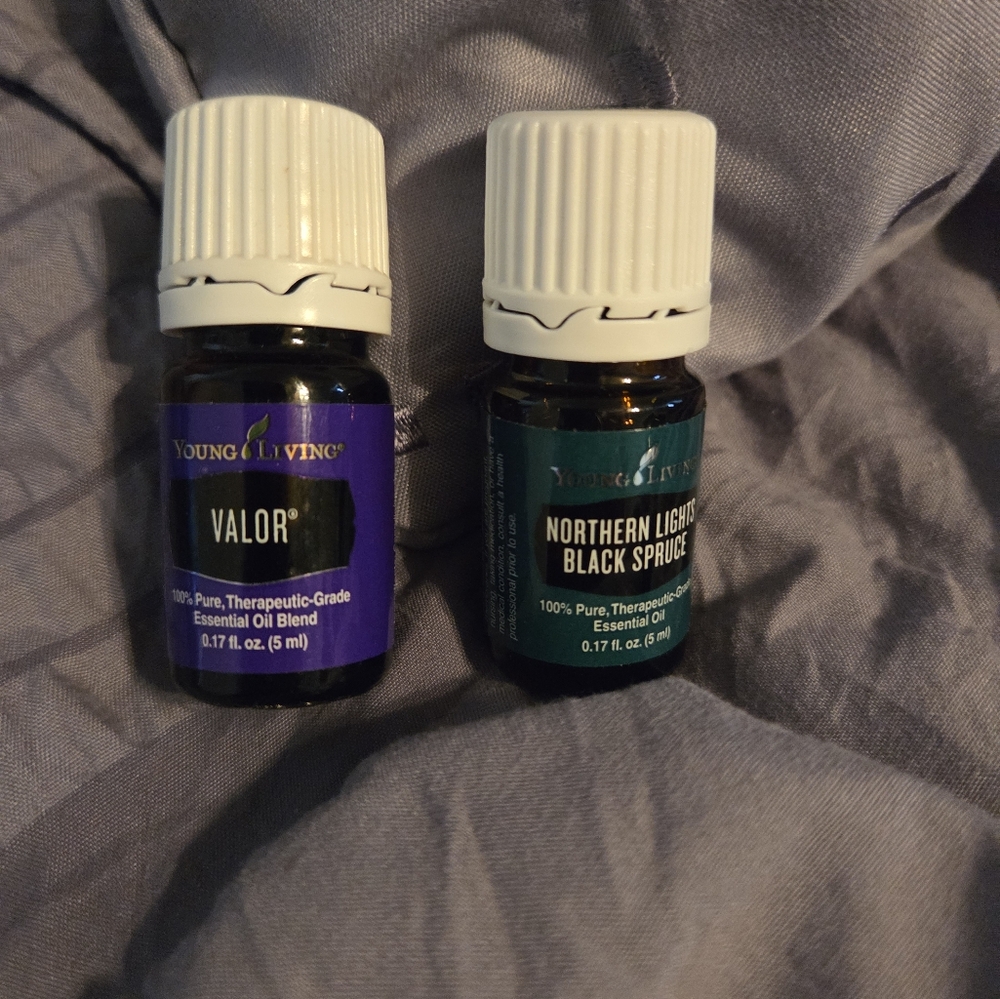 Young Living Essential Oil Bundle. Valor and Northern Lights Black Spruce